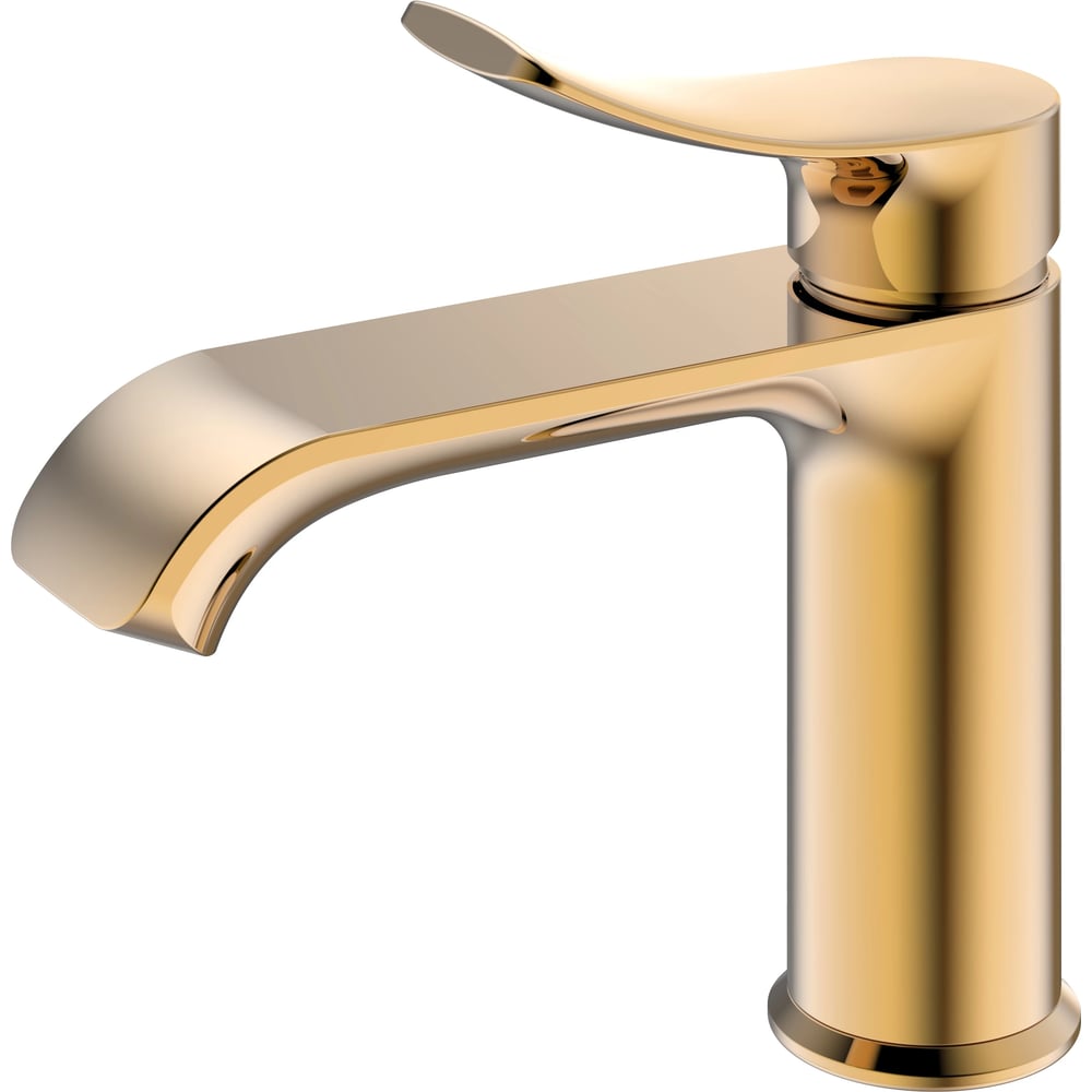 Изображение товара Смеситель для раковины HAIBA золотистый HB10553-5 современный однорычажный