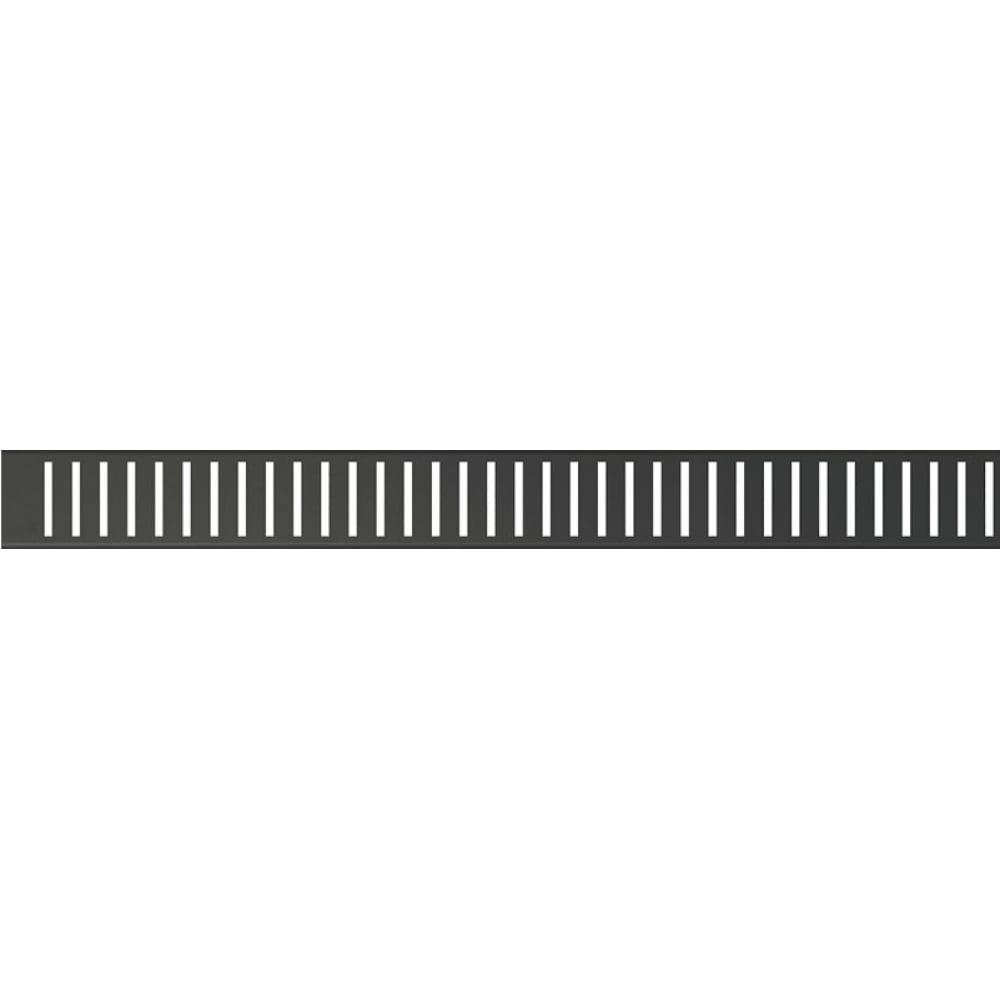фото Решетка для водоотводящего желоба alca plast pure-750black черный-матовый 00052186