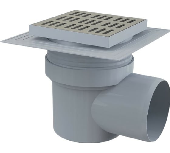 Изображение товара Сливной трап Alcadrain APV12 150х150 110, подводка – боковая 00028457