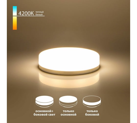 Изображение товара Светодиодная лампа Elektrostandard BLGX5307 GX53, LED, PC, 6W, 4200K, с дополнительным боковым свечением (три режима) a050585