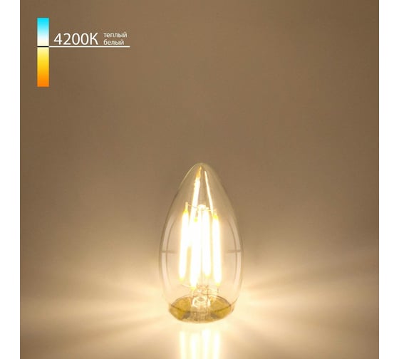 Изображение товара Светодиодная лампа Elektrostandard BLE2706 свеча F 9W 4200K E27 C35 прозрачный a048283