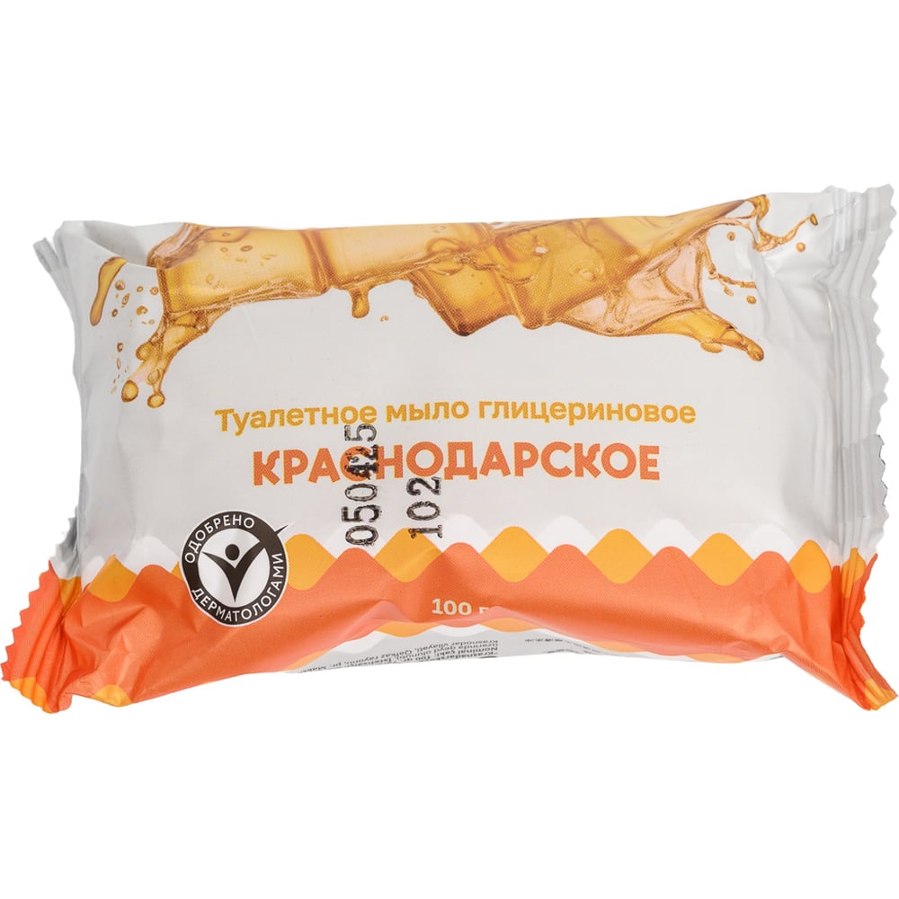 Изображение товара Туалетное твердое мыло "Краснодарское" 100 г Глицериновое шт