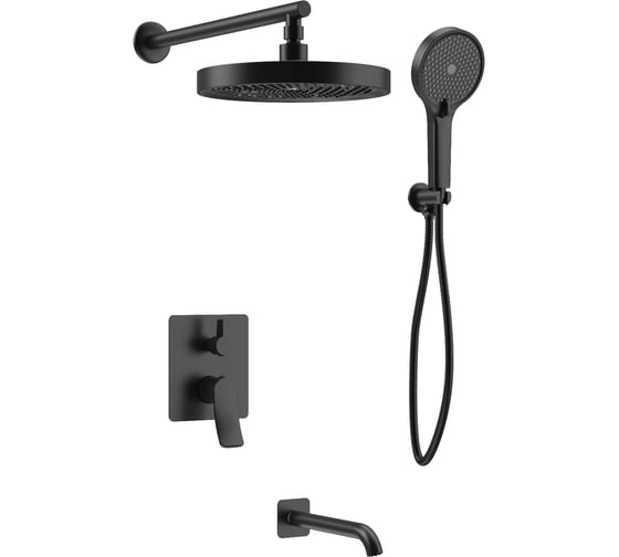 Изображение товара Душевая система встраиваемая HAIBA черный HB80553-7