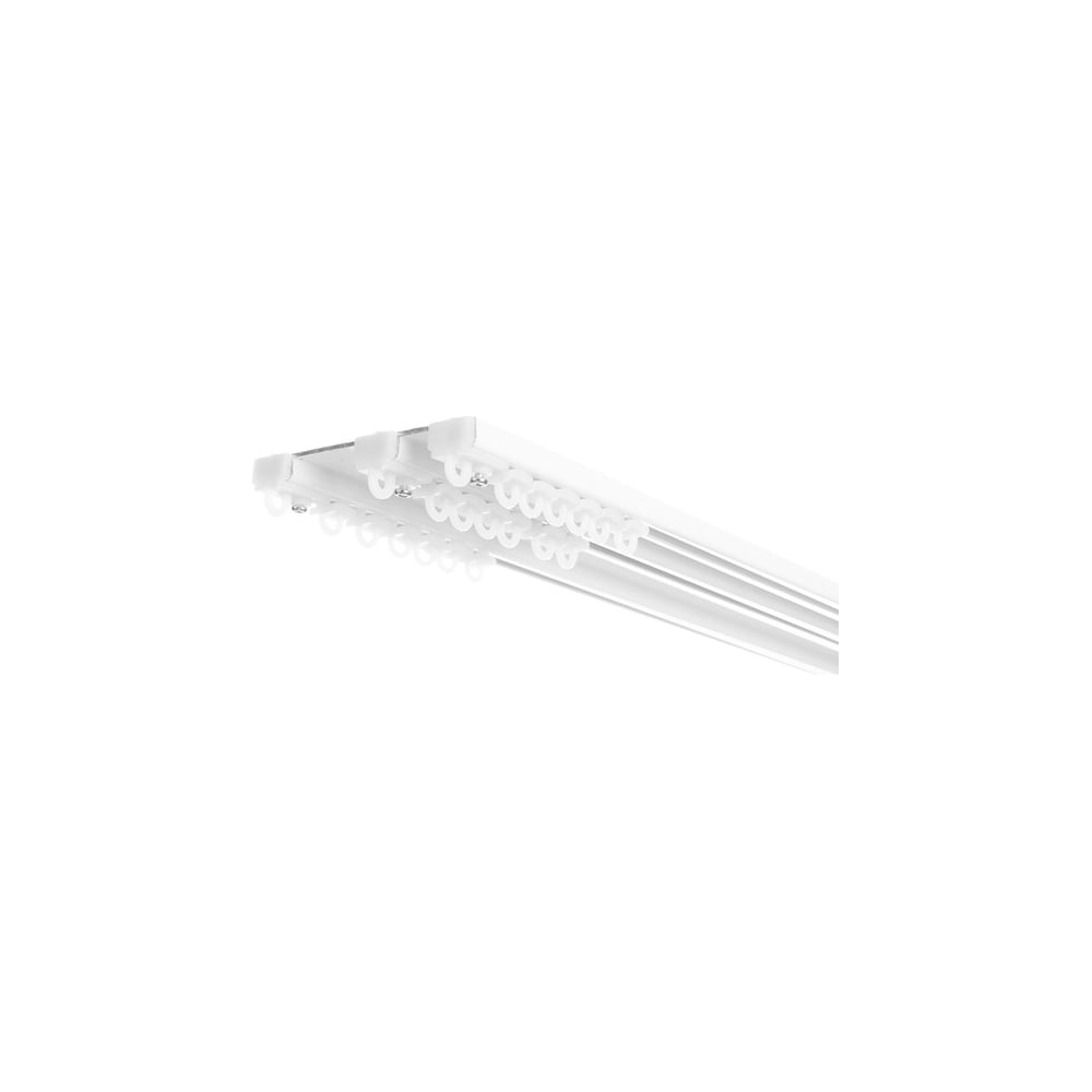 Изображение товара Карниз алюминиевый LM DECOR LmDecor D-8 Премиум 3-х рядный белый