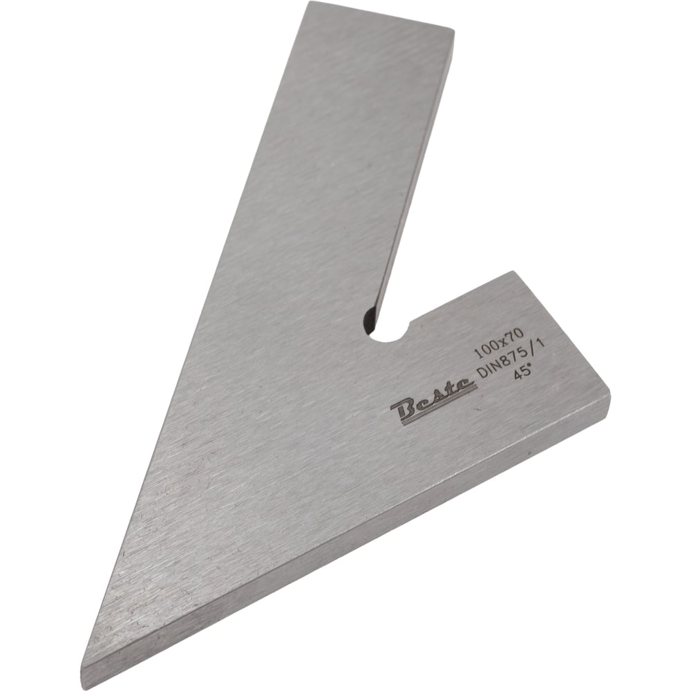 Изображение товара Угольник BESTE УШ-100 100х70 слесарный инструмент из стали