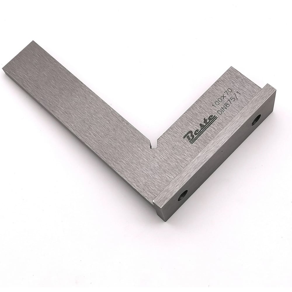 Изображение товара Угольник BESTE УШ-100 100х70 слесарный инструмент из стали