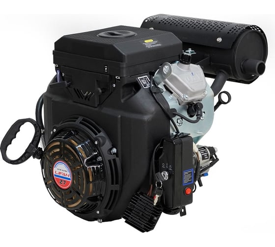 Изображение товара Двигатель LF2V78F-2A PRO(4500), 27 л.с., D25 мм, 20А, датчик давл./м, м/радиатор, ручн.+электр. зап LIFAN 00-00158184