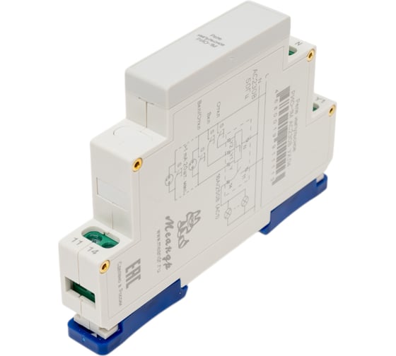 Изображение товара Реле освещения импульсное Меандр РИО-1М AC230В УХЛ4 A8302-19911113