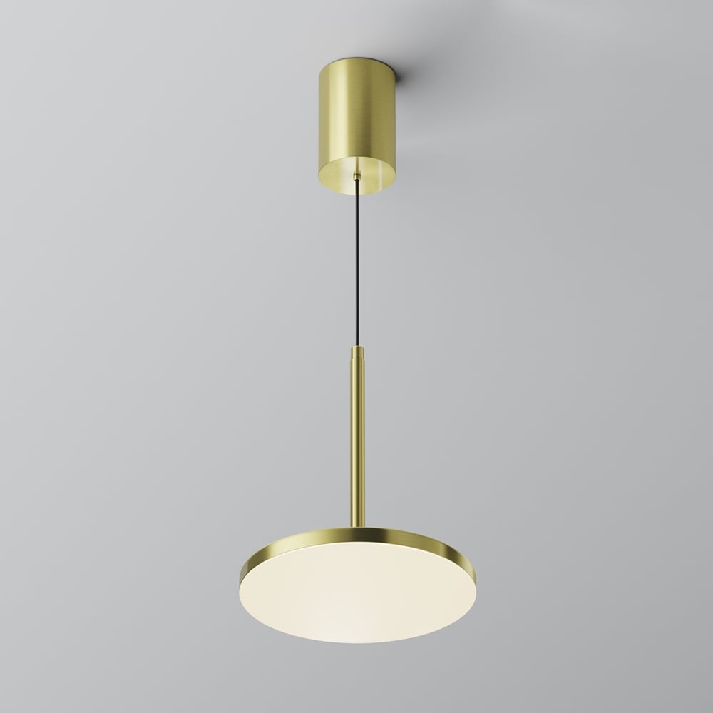 Изображение товара Подвесной светильник MAYTONI Plato LED 12W латунь белый регуляция по высоте