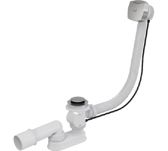 Изображение товара Сифон для ванны Alcadrain A51CR 100 автомат, комплект, хромированный 00023207