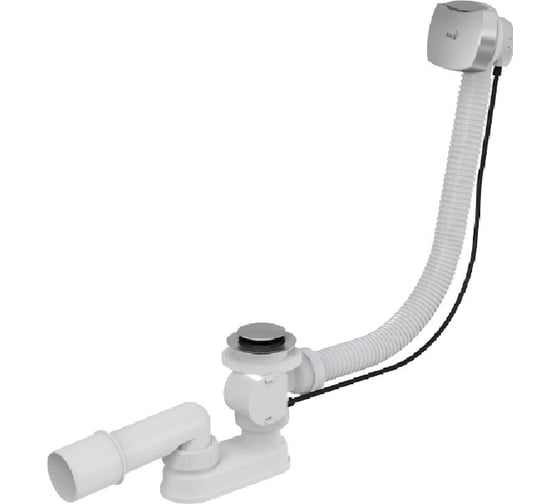 Изображение товара A51CR 80 Сифон для ванны автомат комплект Alcadrain хромированный A51CR-80 00023206 532839