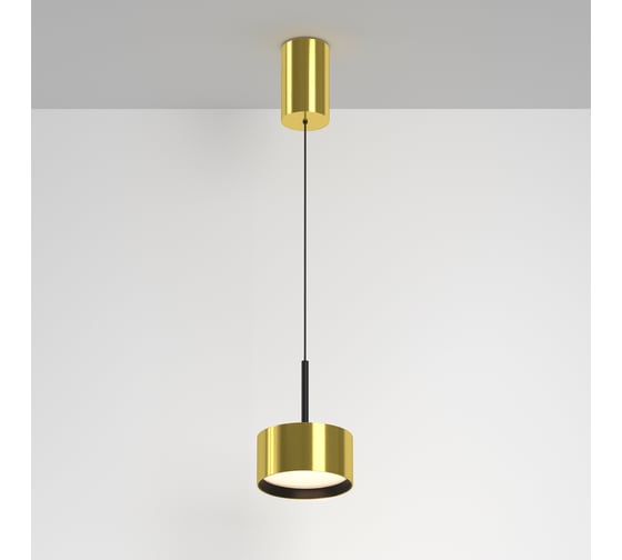 Изображение товара Подвесной светильник MAYTONI Glare LED 12W Латунь P102PL-12W3K-BS