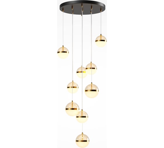 Изображение товара Подвесной светильник MAYTONI Area LED 120W Черный и Латунь MOD295PL-L120BBS3K