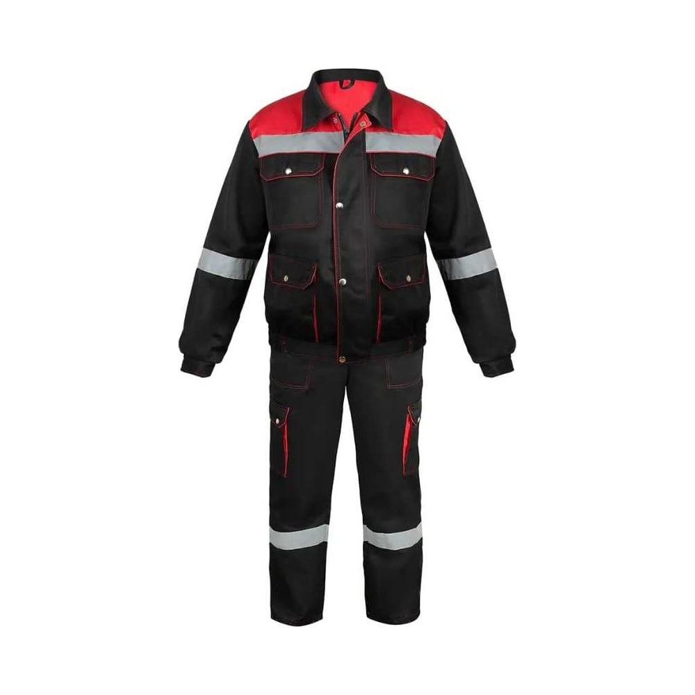 Изображение товара Костюм PROSAFE ПЕЧОРА куртка + полукомбинезон, 64-66, черно-красный