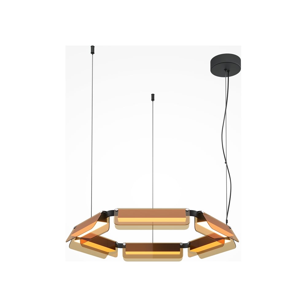 Изображение товара Подвесной светильник Maytoni Flat LED 40W черный модул 296PL-L40BC3K