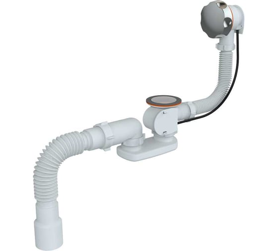 Изображение товара Сифон Ростовская мануфактура сантехники СВД-КК автомат для ванны и глубокого поддона системы Easyopen РМС СВД-КК