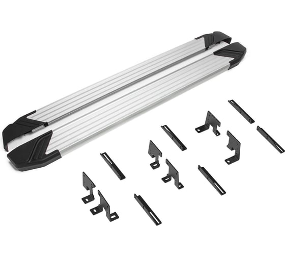 Изображение товара Пороги на автомобиль Rival "Silver" Haval Dargo 2022-н.в., рынок РФ, 180 см, F180AL.9406.1