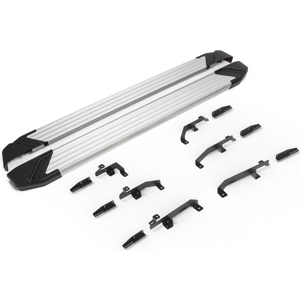 Изображение товара Пороги на автомобиль Rival Silver для Jetour X70 Plus 2023- 180 см F180AL.0910.1