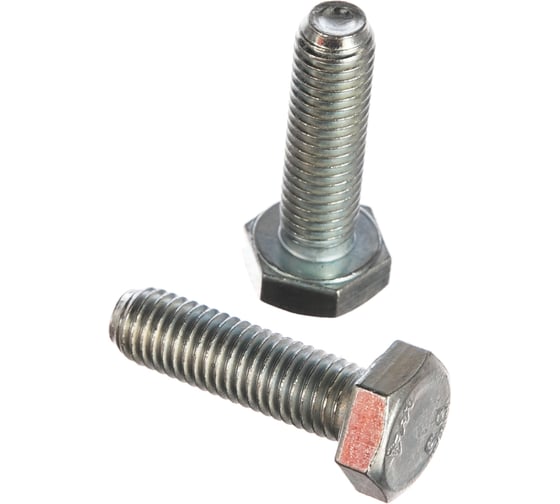 Изображение товара Болт Саморезик М12х100 с ш/гр гол. оц. DIN 933 20 шт DIN933/5.8-12х100-20