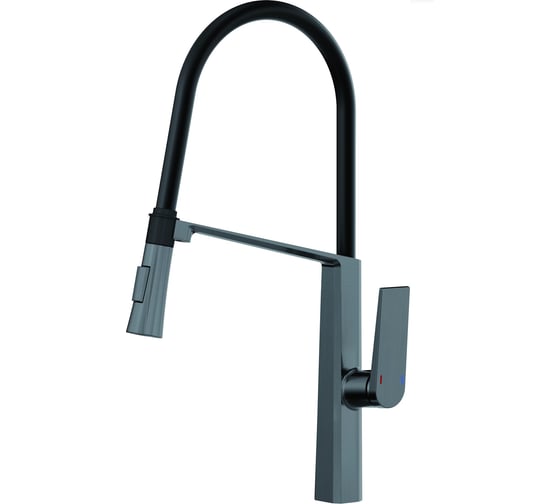 Изображение товара Смеситель для кухни Haiba HB73827-3 гибкий, оружейная сталь (336447) 00336447