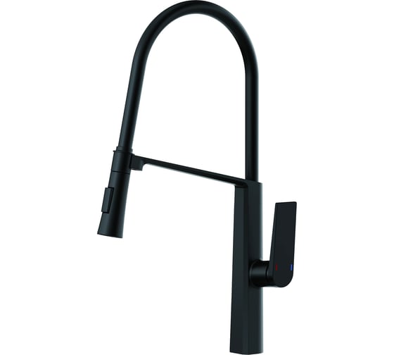 Изображение товара Смеситель для кухни Haiba HB73827-7 гибкий, черный (336448) 00336448