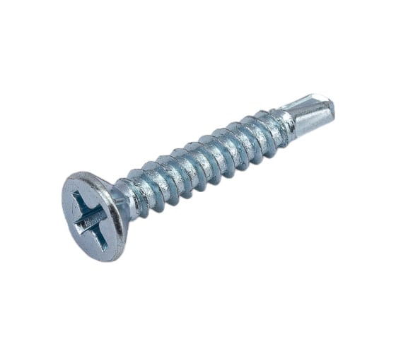 Изображение товара Саморезы Стройбат для монт. окон с буром 3,9x25 белый цинк 200 шт. 275430