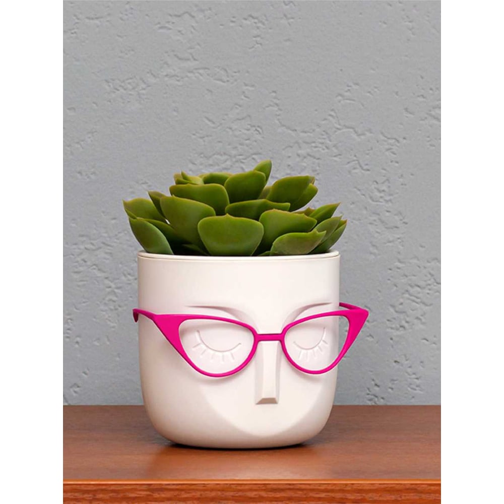 Изображение товара Кашпо IDEA МАРИ 115 мм, объем 0.65 л, белый ротанг