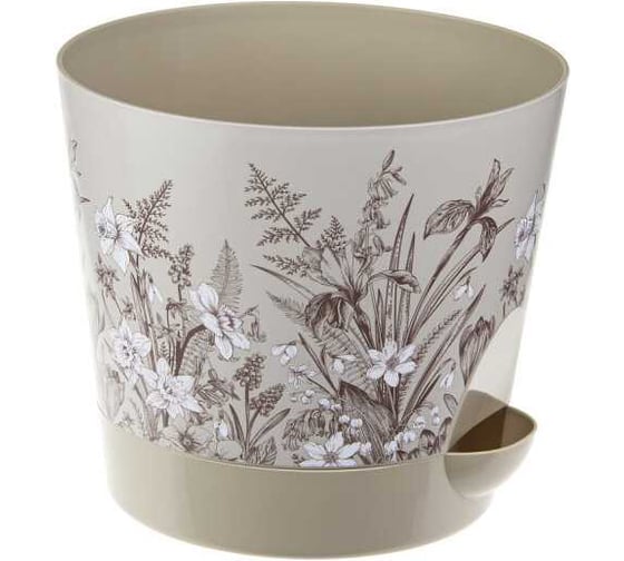 Изображение товара Кашпо IDEA НИКА ДЕКО D180 мм, 2.7 л, с прикорневым поливом М 3078 нарциссы