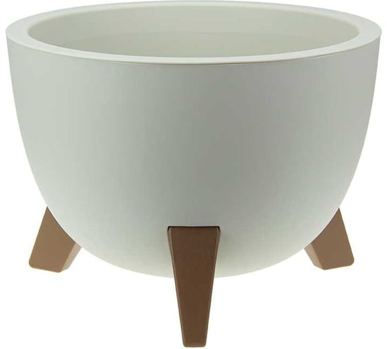 Изображение товара Кашпо IDEA ФЛОРИАН D350 мм, 12 л М 3187 белый ротанг