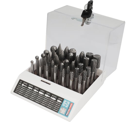 Изображение товара Набор борфрез твердосплавных 35 шт HM H-Tools 116008HT