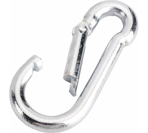 Изображение товара Усиленный карабин Стройбат DIN5299C 6 мм белый цинк 12 шт. 308580