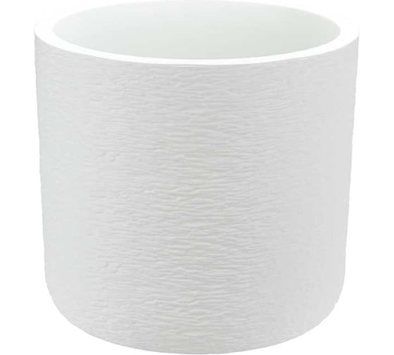Изображение товара Кашпо IDEA СЛАНЕЦ D280 мм, 9.5 л, с вставкой М 3200 белый