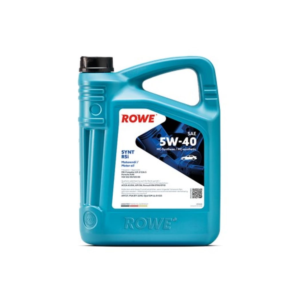 Полусинтетическое моторное масло Rowe 20068-0040-99 HIGHTEC SYNT RSi SAE 5W-40 - фото 1