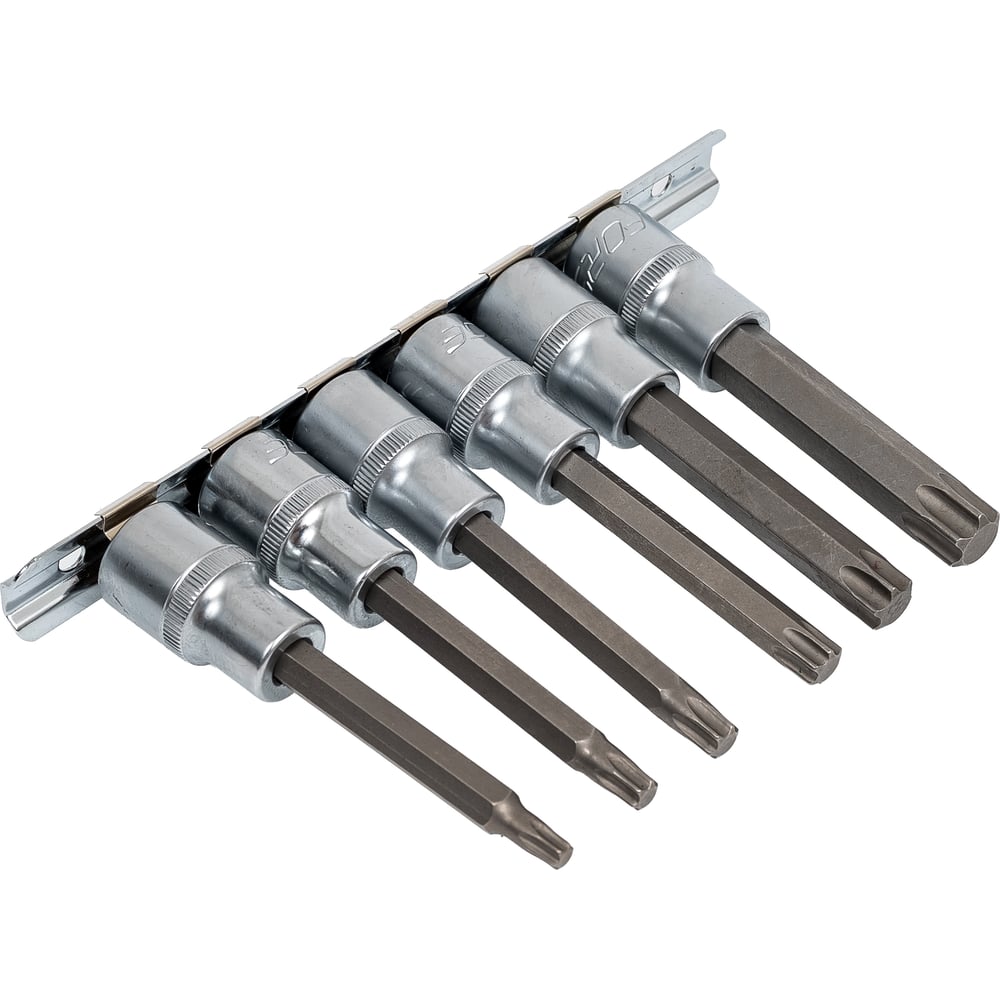 Изображение товара Набор головок-бит Spline-Torx 6 шт 1/2" Forsage F-40918L