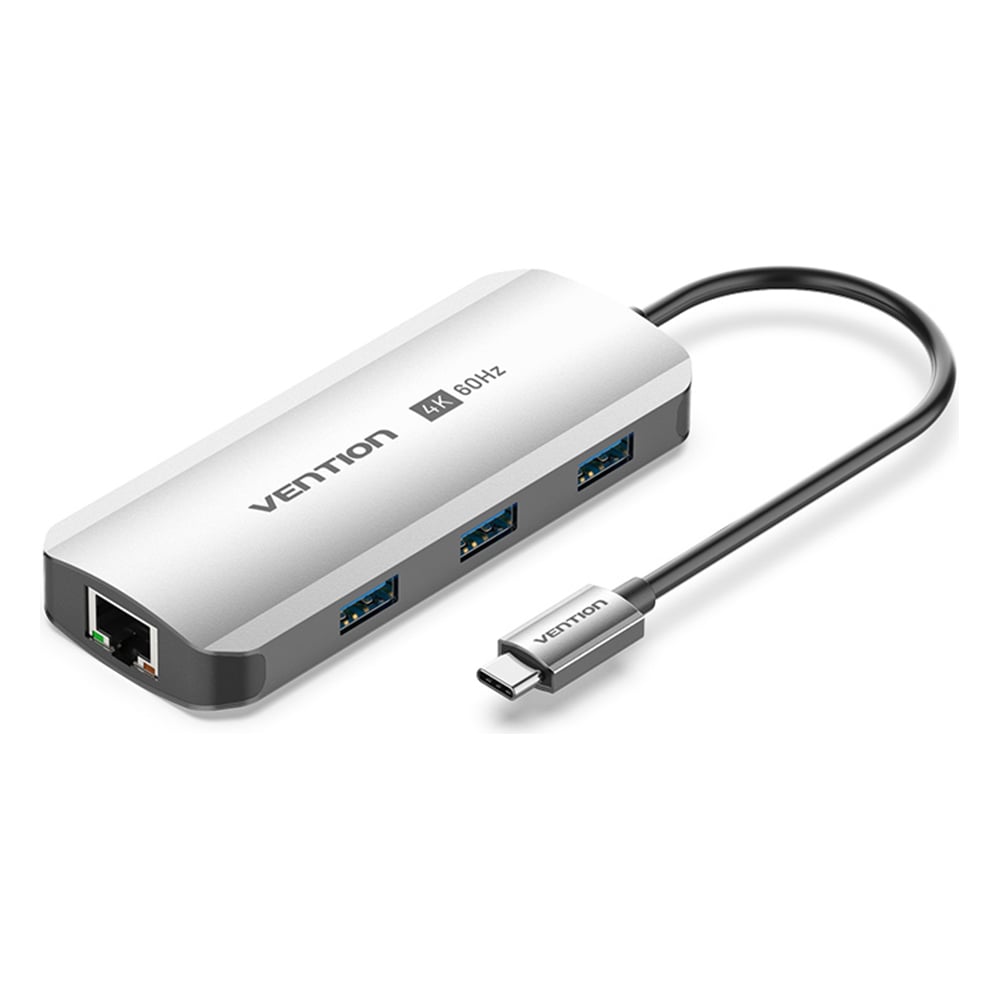Изображение товара Мультифункциональный разветвитель USB Type C 6 в 1 VENTION TQHHB