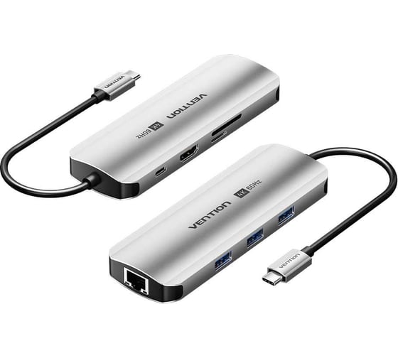 Изображение товара Мультифункциональный хаб VENTION USB Type C 8 в 1 TQKHB