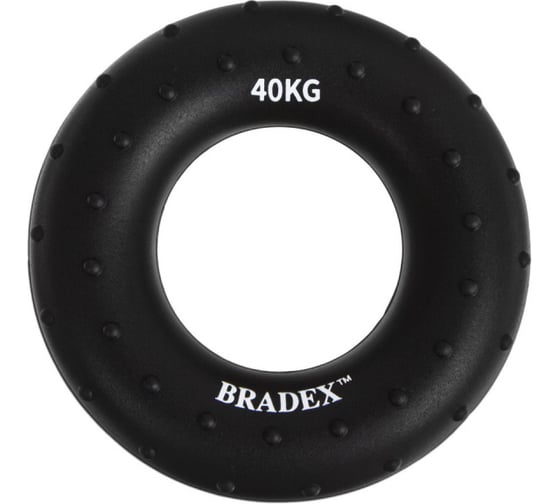 Изображение товара Круглый кистевой эспандер BRADEX 40 кг, массажный, черный SF 0572
