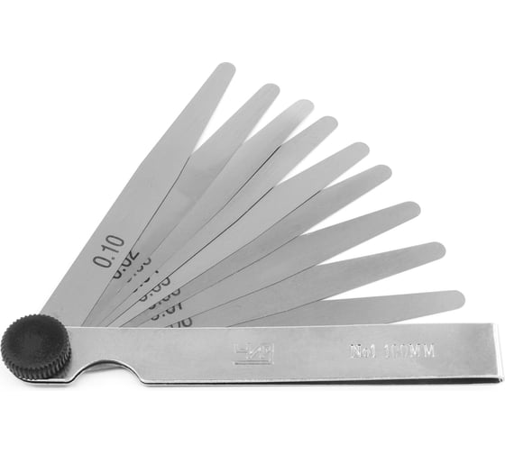 Изображение товара Набор щупов ЧИЗ №1 100мм 0,02-0,1 С ПОВЕРКОЙ 012130