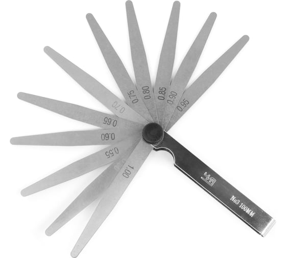 Изображение товара Набор щупов ЧИЗ №3 100мм 0,5-1,0 С ПОВЕРКОЙ 012126