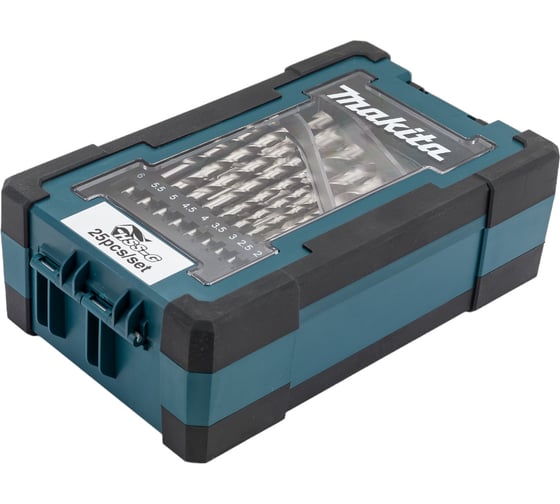Изображение товара Набор сверл по металлу HSS-G 25 шт, 1-13 мм Makita D-67555