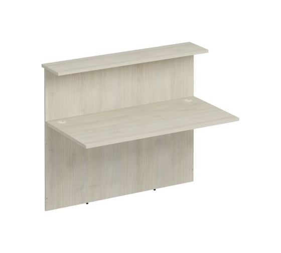 Изображение товара Модуль ресепшн Юнитекс Комфорт прямой без опор 140х76,8х120, дуб шамони светлый К.914хДШ