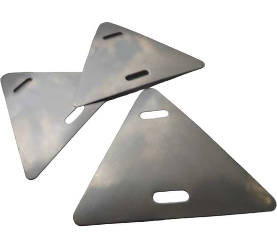 Изображение товара Бирка кабельная ТРИЗАМ У-136, треугольная, 62x55 мм, нерж. сталь (10 шт), TRZ0560