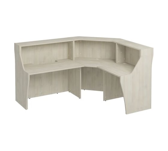 Изображение товара Стойка ресепшн Юнитекс Комфорт угловая с вырезом левая/правая 217.5х177.5х120, дуб шамони К.9232хДШ