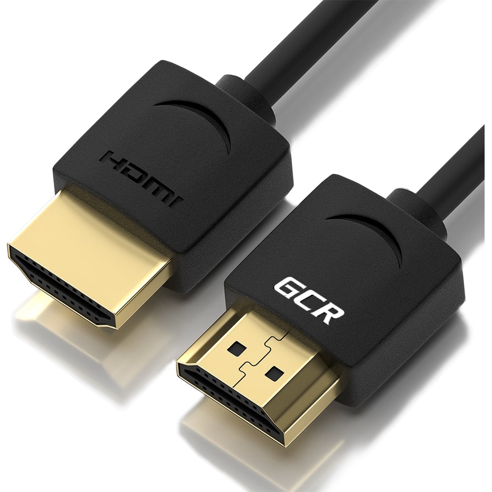 фото Кабель hdmi 2.0 gcr slim 0.3m черный 32-32 awg viv51i591