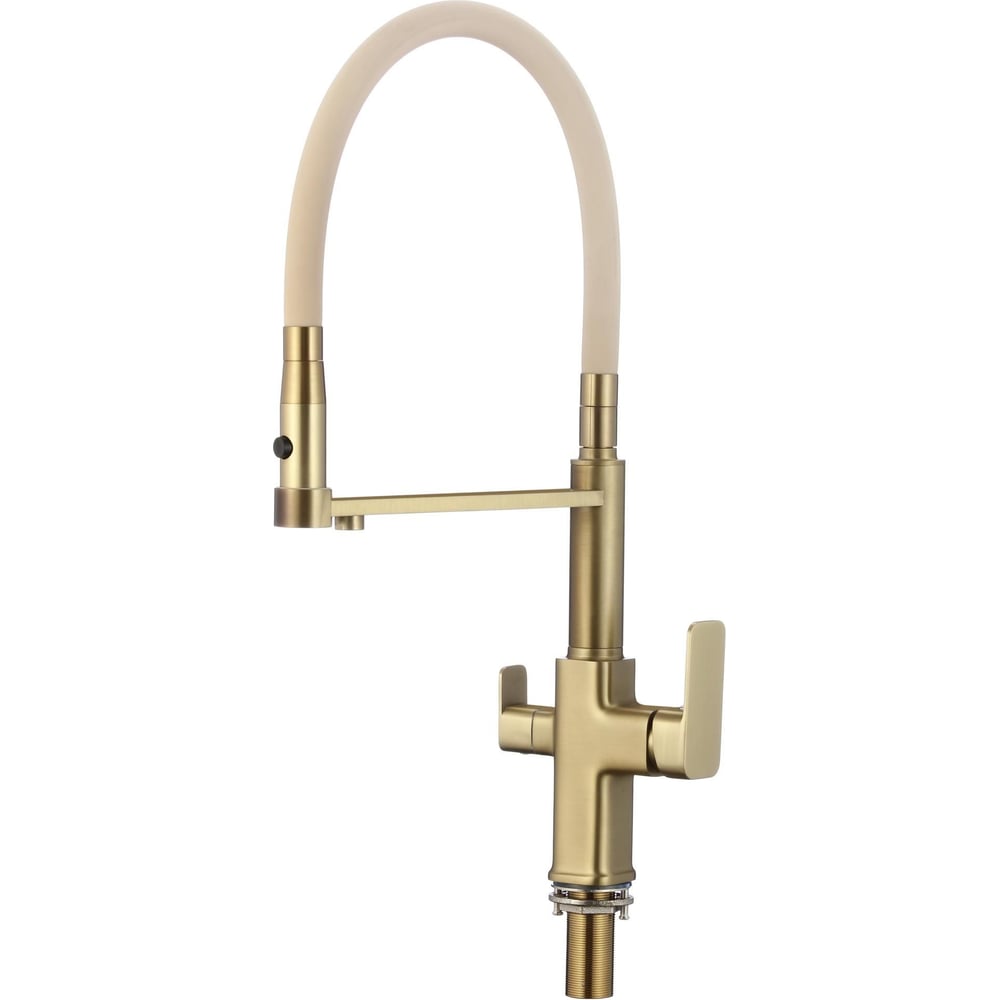 Изображение товара Современный кухонный смеситель Savol S-L1809C-12 бежево-бронзовый