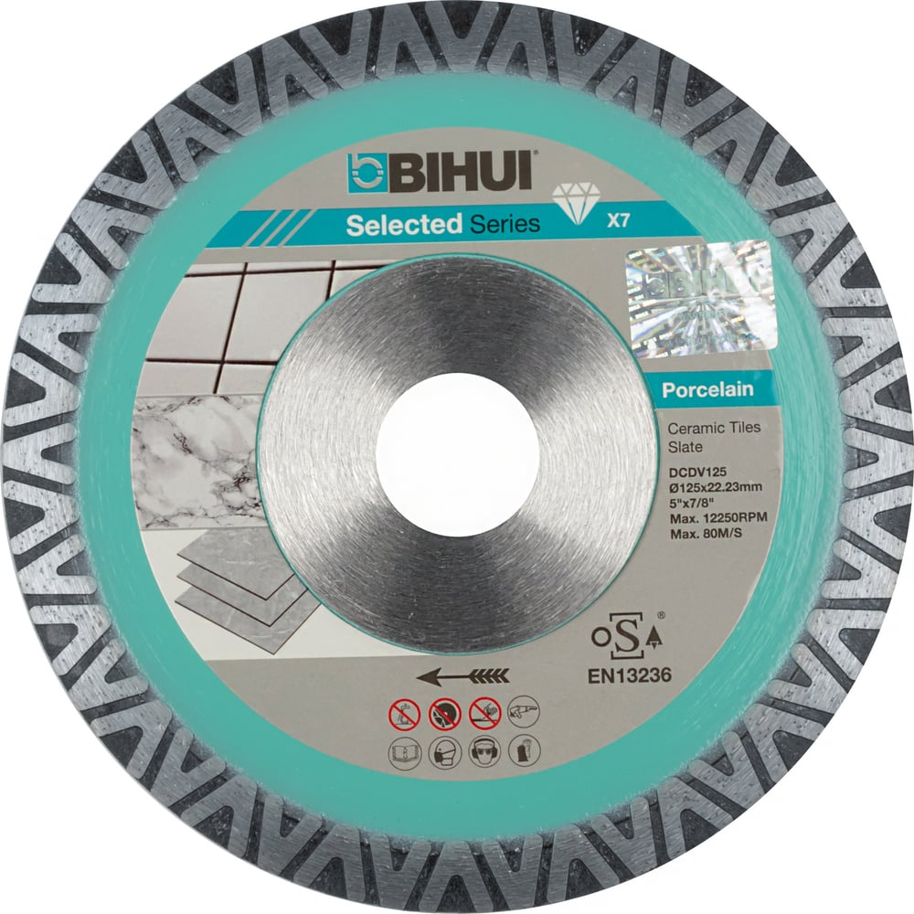 Изображение товара Алмазный диск B-VELOCITY 125 мм для керамогранита и керамики