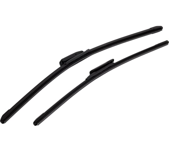 Изображение товара Комплект щеток стеклоочистителя Airline 550/450 мм, (22/18) бескаркасные PREMIUM с креплением Aeroclip, 2 штуки AWBM020