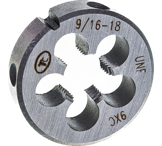 Изображение товара Дюймовая плашка ТехноСталь 9/16-18 UNF 60 9ХС t254065