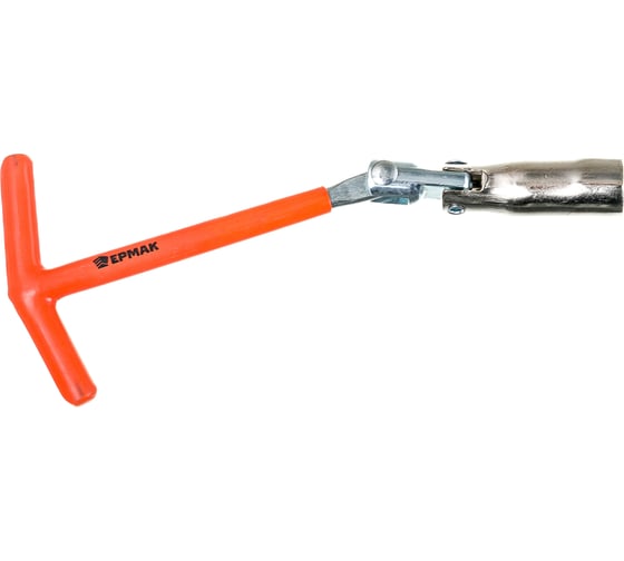 Изображение товара Свечной ключ ЕРМАК с карданным шарниром, 16 мм, матовый усиленный TP005 766-018