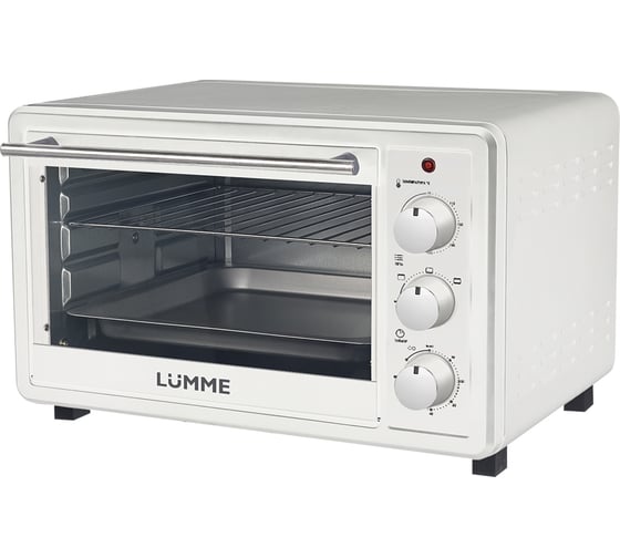 Изображение товара Духовой шкаф LUMME LU-EO1715A белый жемчуг, мини-печь 30 литров, гриль 39760